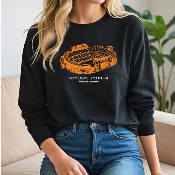 Neyland Stadium, Vols Knoxville long sleeveT-shirt for wholesale by Crossaid