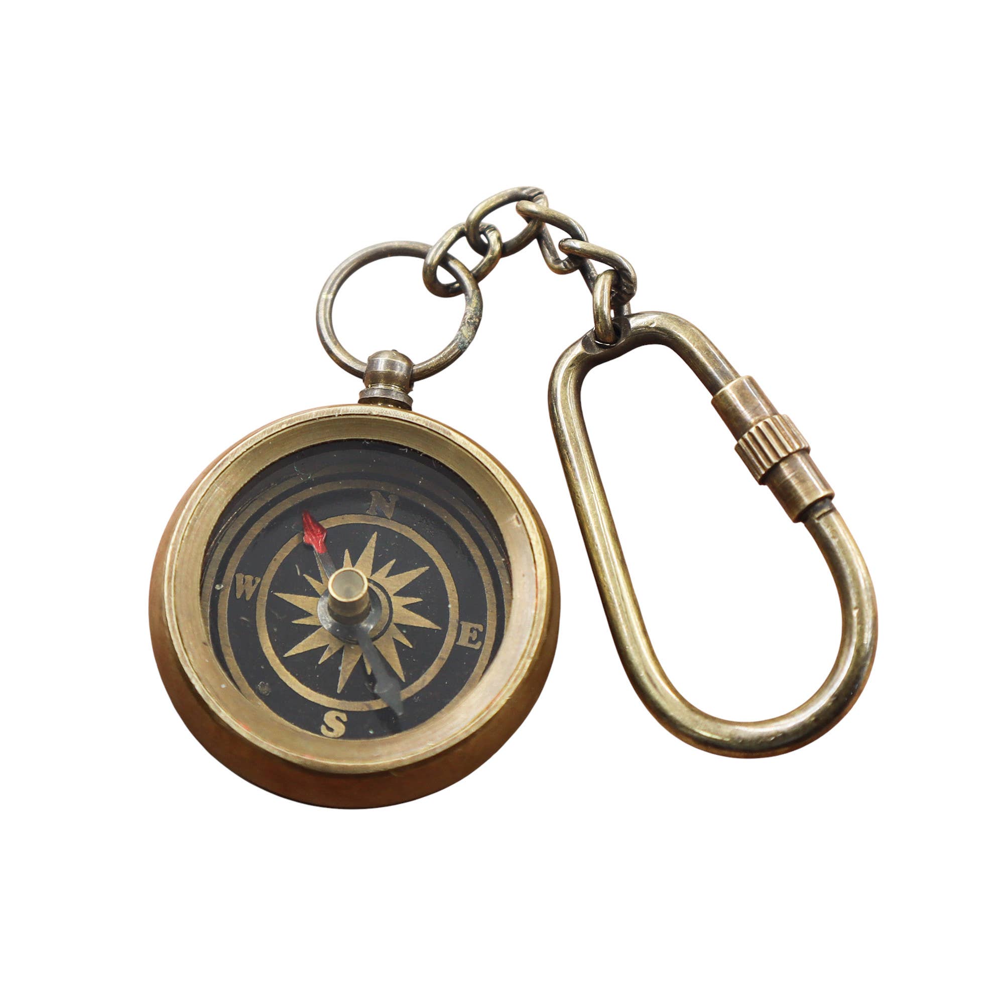 Dollond & Co. - Wholesale Keychain - Unisex - Personalised Bronze & Chrome & Brass Compass Keyring0