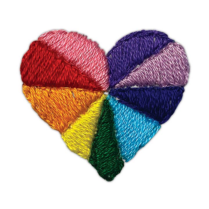 Rainbow Heart Tattoo Pair for wholesale by Tattly