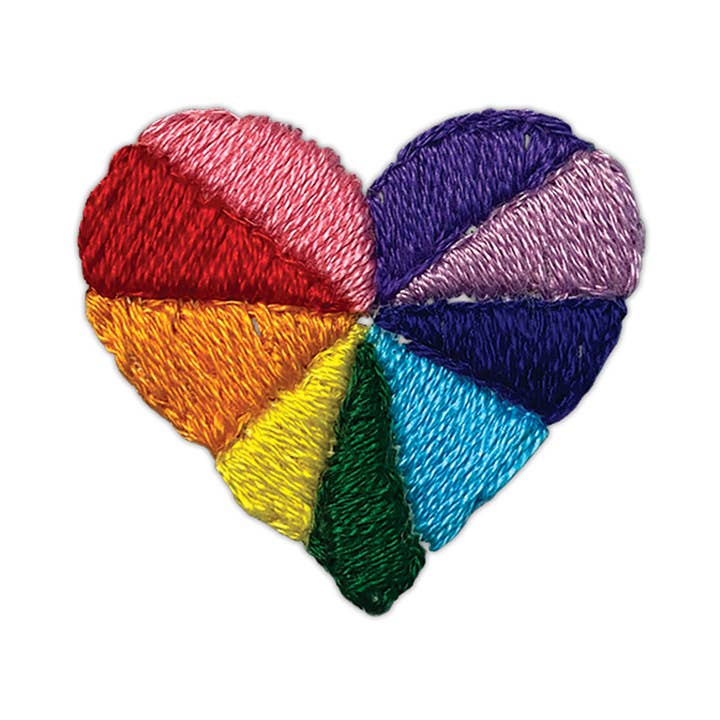 Tattly - Wholesale Temporary tattoo - Rainbow Heart Tattoo Pair0