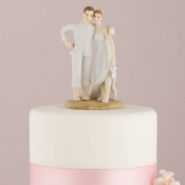 Weddingstar Inc. – wholesale Cake/cupcake topper – Beach Bride and Groom Cake Topper