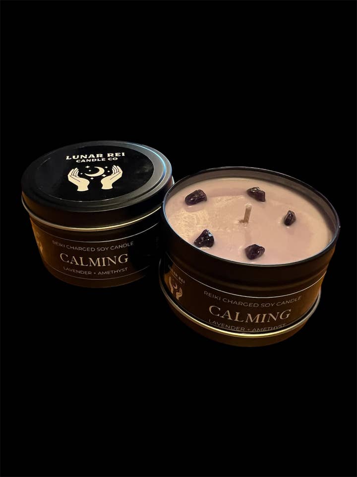 Calming Travel Tin for wholesale by Lunar Rei Candle