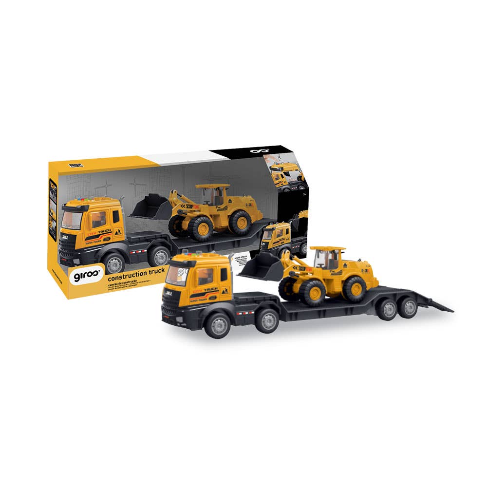 AJ Aguiar - Wholesale Toy Car/Truck - Kids - 2 in 1 Transport Truck with Loader, Light and Sounds1