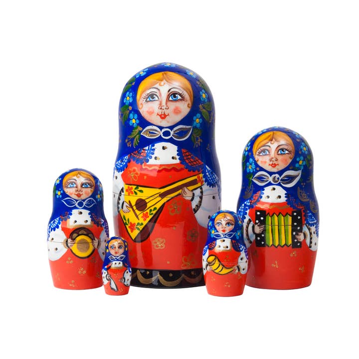 Poupée Classique Balalaika 5pc./6" pour la vente par Golden Cockerel