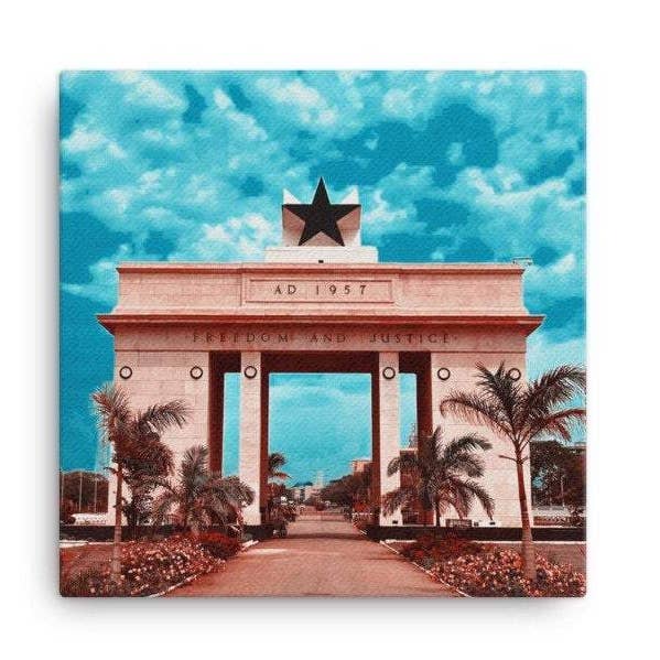 Tela de impressão fotográfica - “Legado de Nkrumah” | Arte de parede por atacado de The Copper Fruit