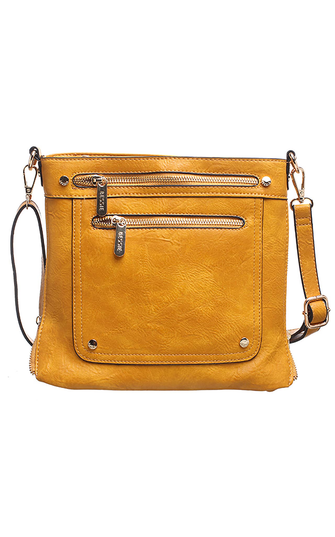 Bessie London - Venta al por mayor Bandolera - Mujer - BANDOLERA CON DOBLE BOLSILLO FRONTAL CON CREMALLERA7