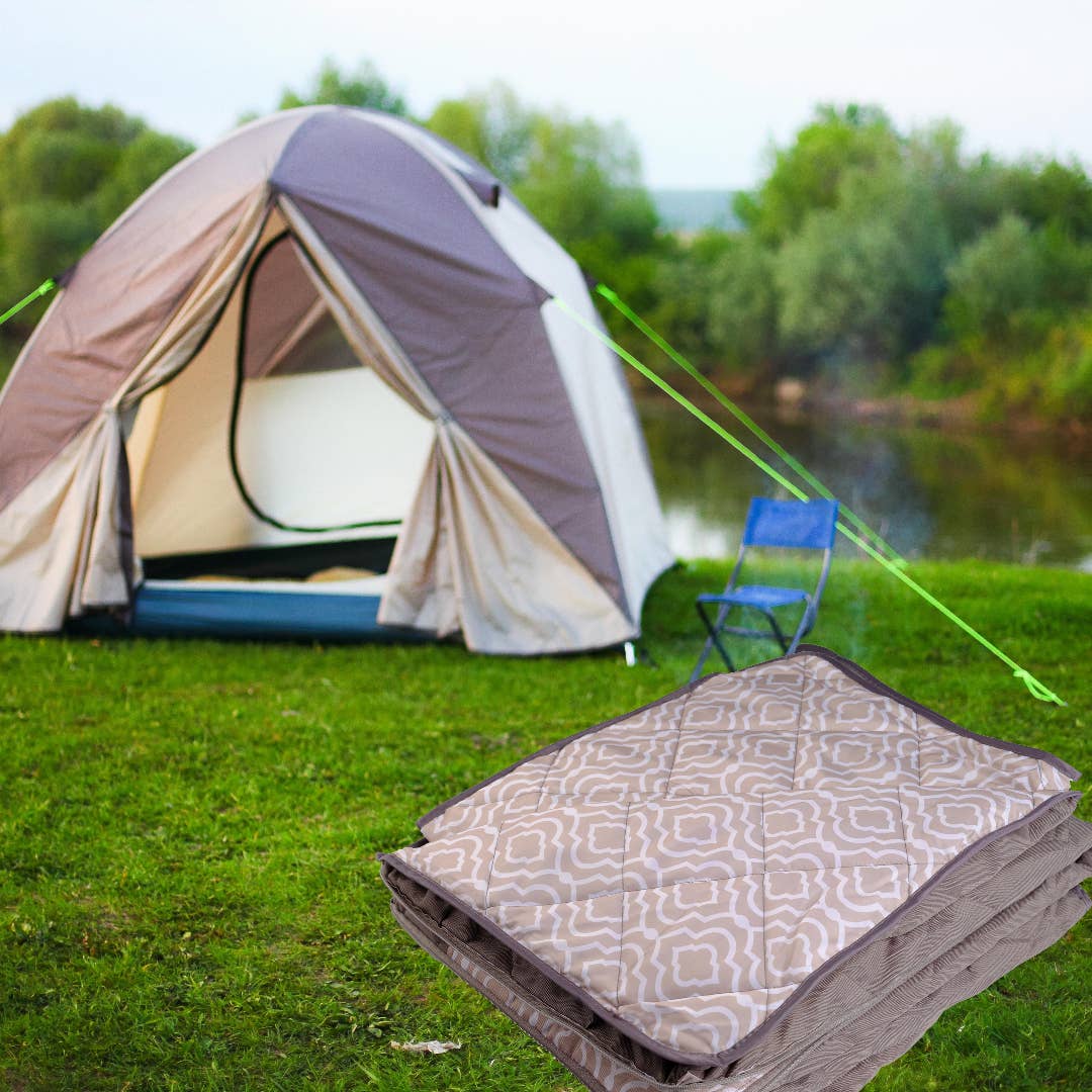 Lexi Home - Wholesale Picnic Blanket - 60 x 72 Foldable Picnic Blanket Tote Bag2