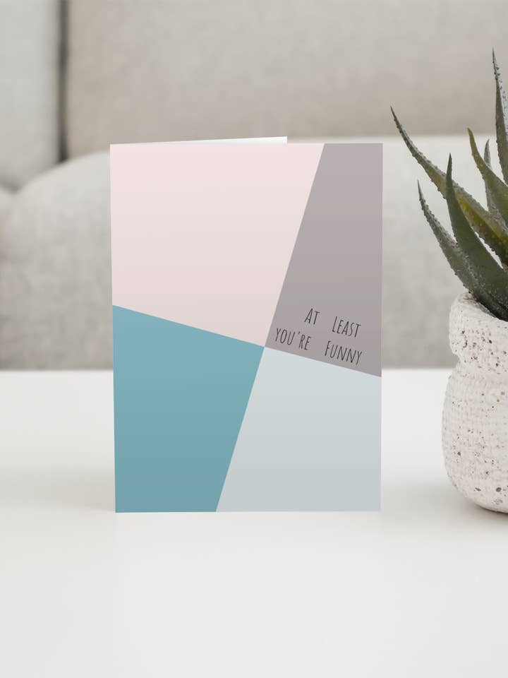 Biglietto di auguri divertente di At Last You're per la vendita all'ingrosso da parte di Rage Gems & Jewelry