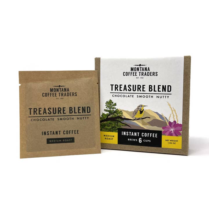 Treasure Blend Instant Coffee for wholesale by Montana Coffee Traders