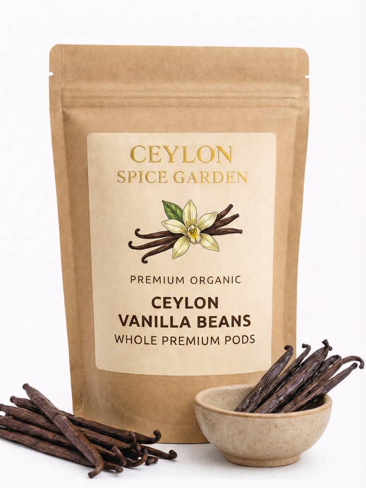 Premium Ceylon Vanilla Beans A+ Grade - Gourmet Vanilla Planifolia for wholesale by Ceylon Spice Garden