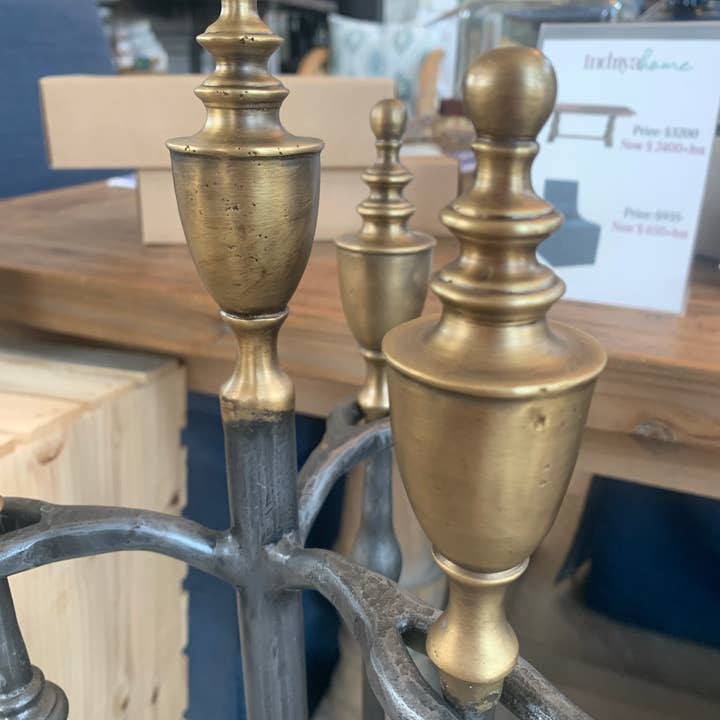 Indriya Home - Wholesale Fireplace Mantel - Fireplace Tools Hearth Luxe – Brass & Old Cast Iron 1