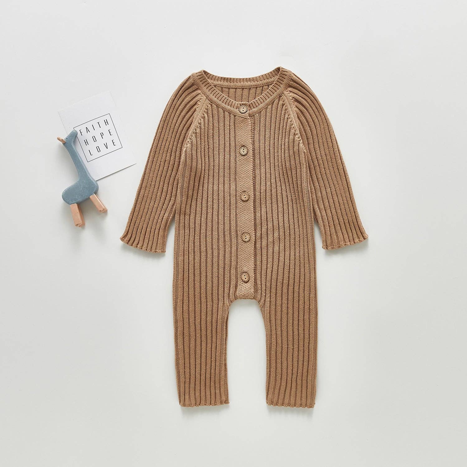 Little Trendy - Wholesale Jumpsuit - Baby - Baby long-sleeved knitted romper outing warm romper4