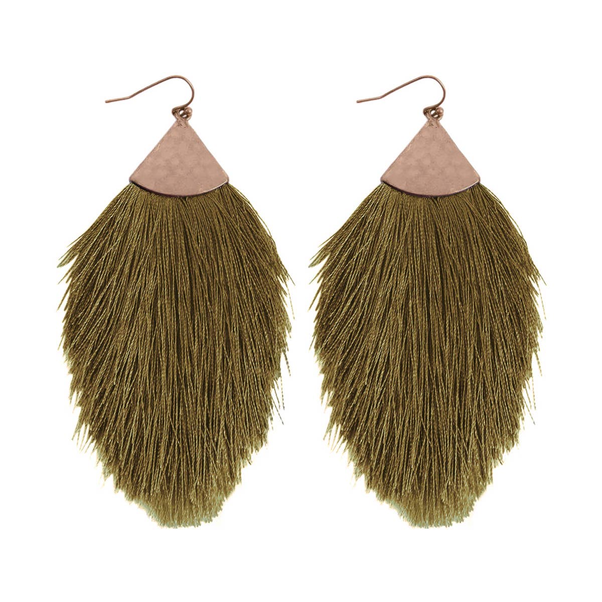 MYS Wholesale Inc - Wholesale Tassel Earrings - Tassel With Hammer Metal Hook Drop Earrings48