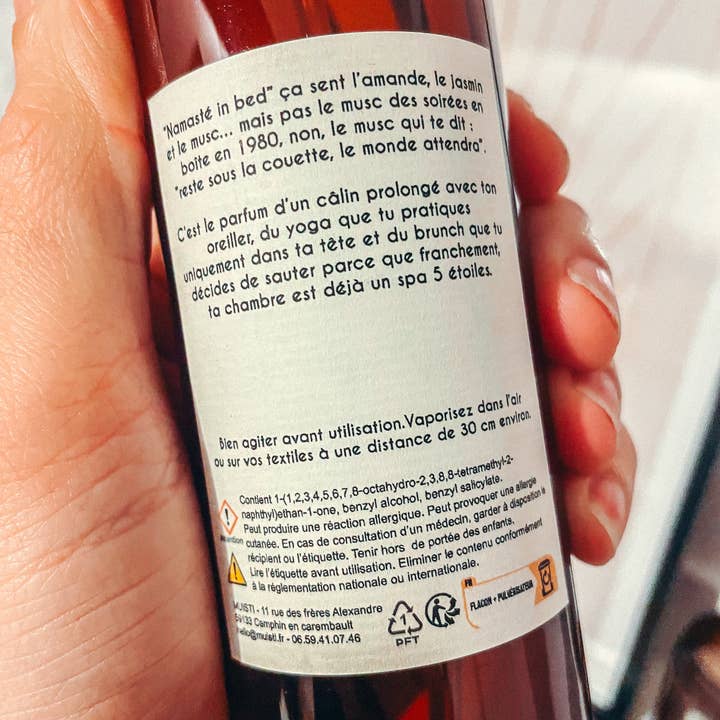 Muisti - Wholesale Room & Linen Spray - Ambient Mist - Namasté in bed1