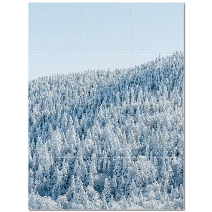 Winter Ceramic Tile Ceramic Tile Mural PT501224 for wholesale by Picture-Tiles.com