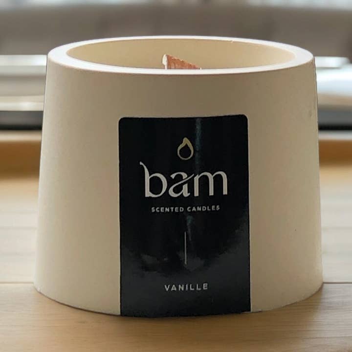 BAM - VANILLA scented candle - CONE Collection for wholesale by BAM