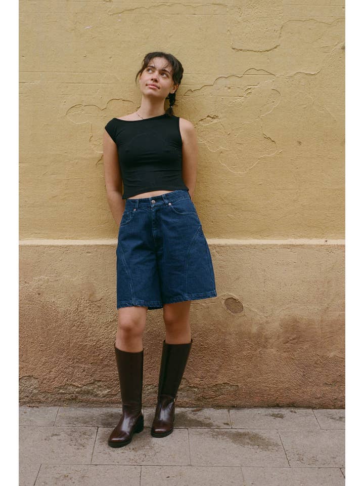 Nénés - Wholesale Shorts - Women's - Isaure Shorts - Blue4