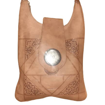Hecho a mano - Wholesale Shoulder Bag - Women's - Women's flat bag with sheet metal or embossed finish