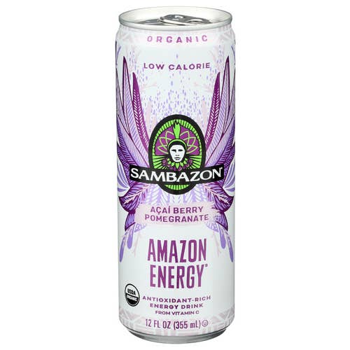 Sambazon Organic Amazon Energy Drink - Low Calorie, 12 fl oz for wholesale by KeHE Distributors, LLC