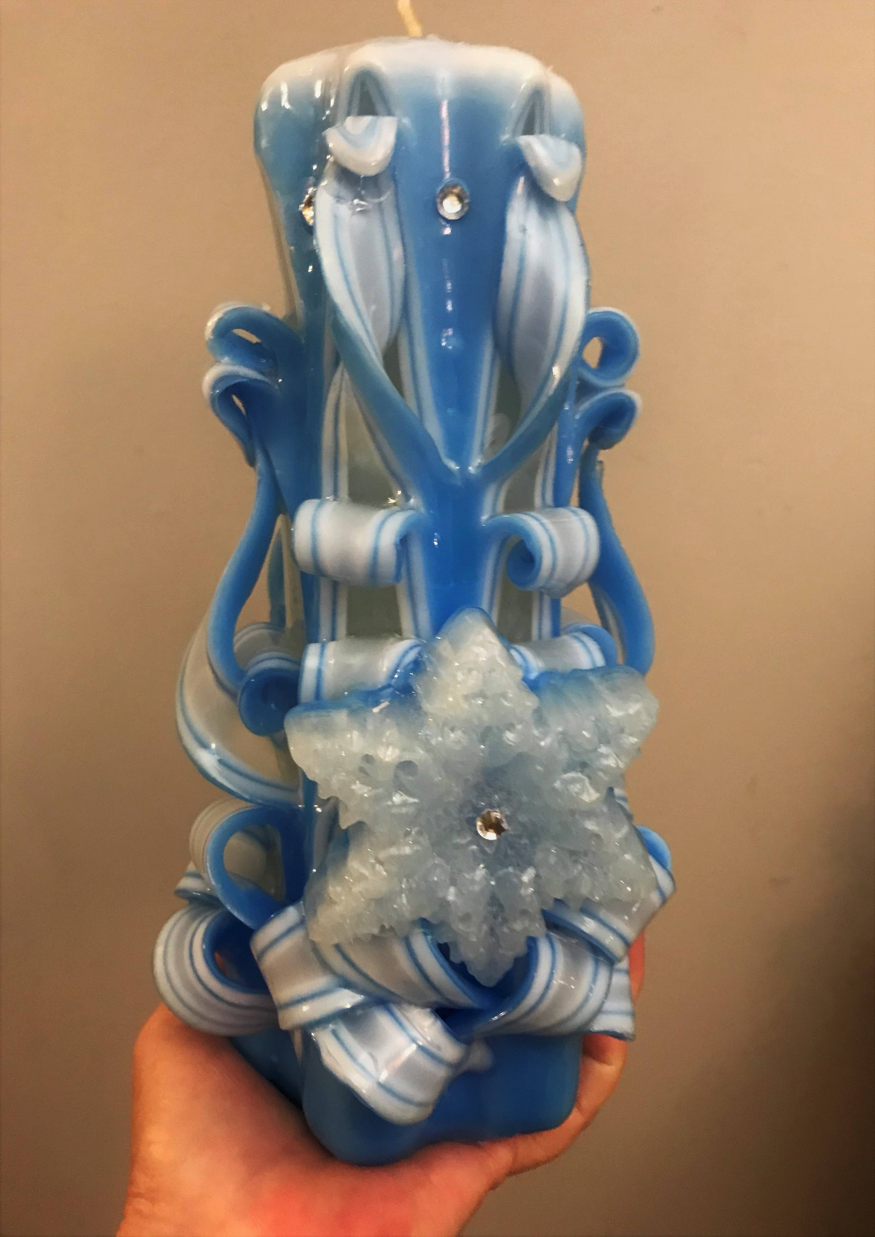 The Village Candle Shop - Vendita all'ingrosso Candele regalo - Candela invernale con fiocco di neve - extra large2