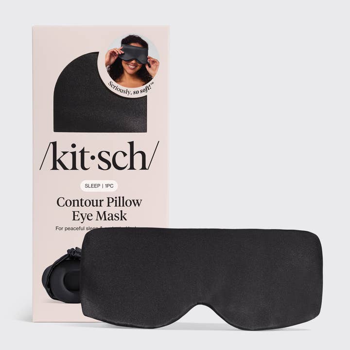 KITSCH - Wholesale Sleep/Eye Mask - Charcoal Contour Pillow Eye Mask0