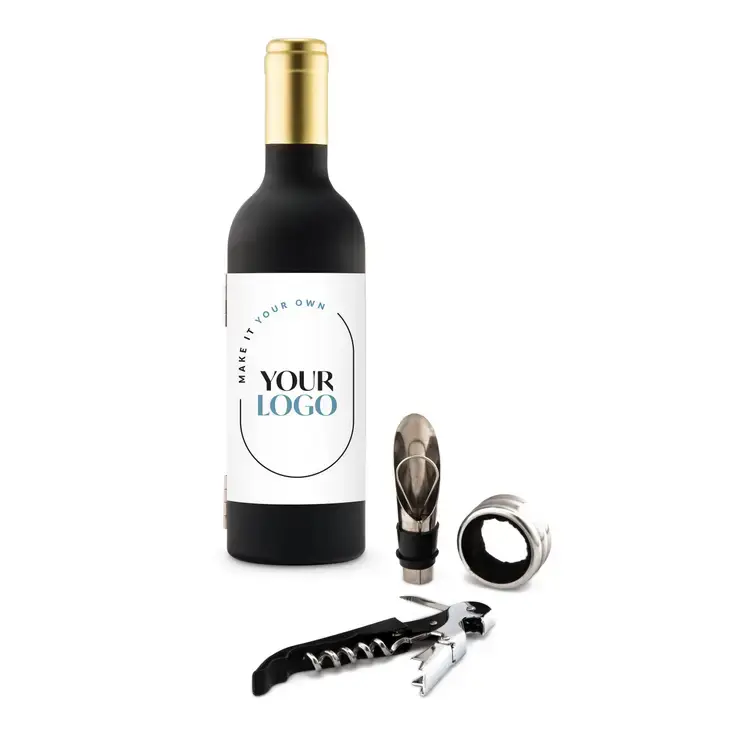 Weddingstar Inc. - Wholesale Wine Tool Set - Corkscrew Set w/ Labels for Corporate Gift - Company Logo1
