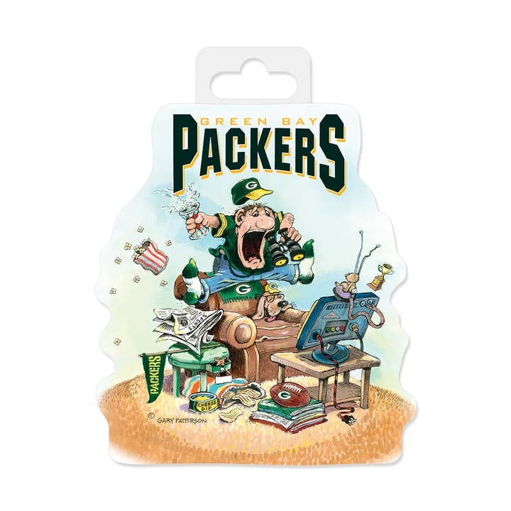 Rico Industries - Wholesale Car Decorative Charm - Unisex - NFL Green Bay Packers "The Fan" Die Cut Decal0