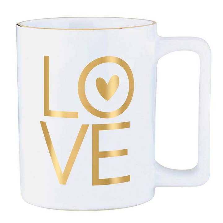 Gold Foil Organic Mug - Love for wholesale by Santa Barbara Design Studio by Creative Brands