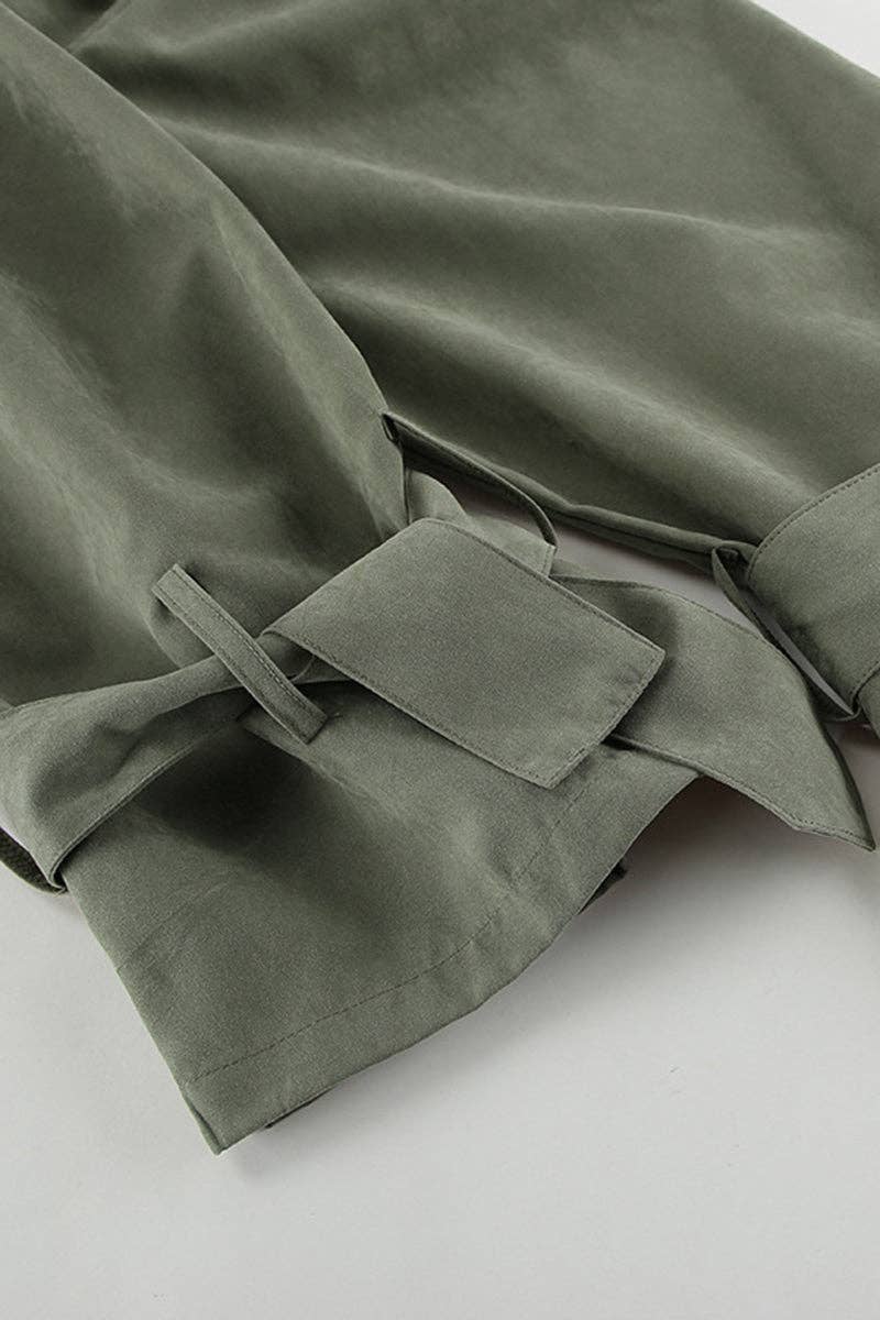 VERDE Trench corto con cintura in vendita all'ingrosso su Faire11