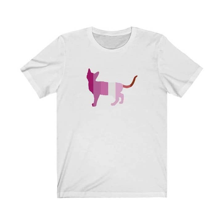 I love kitties - Lesbian PRIDE Shirt- Short Sleeve Tee for wholesale by Pink N Paw