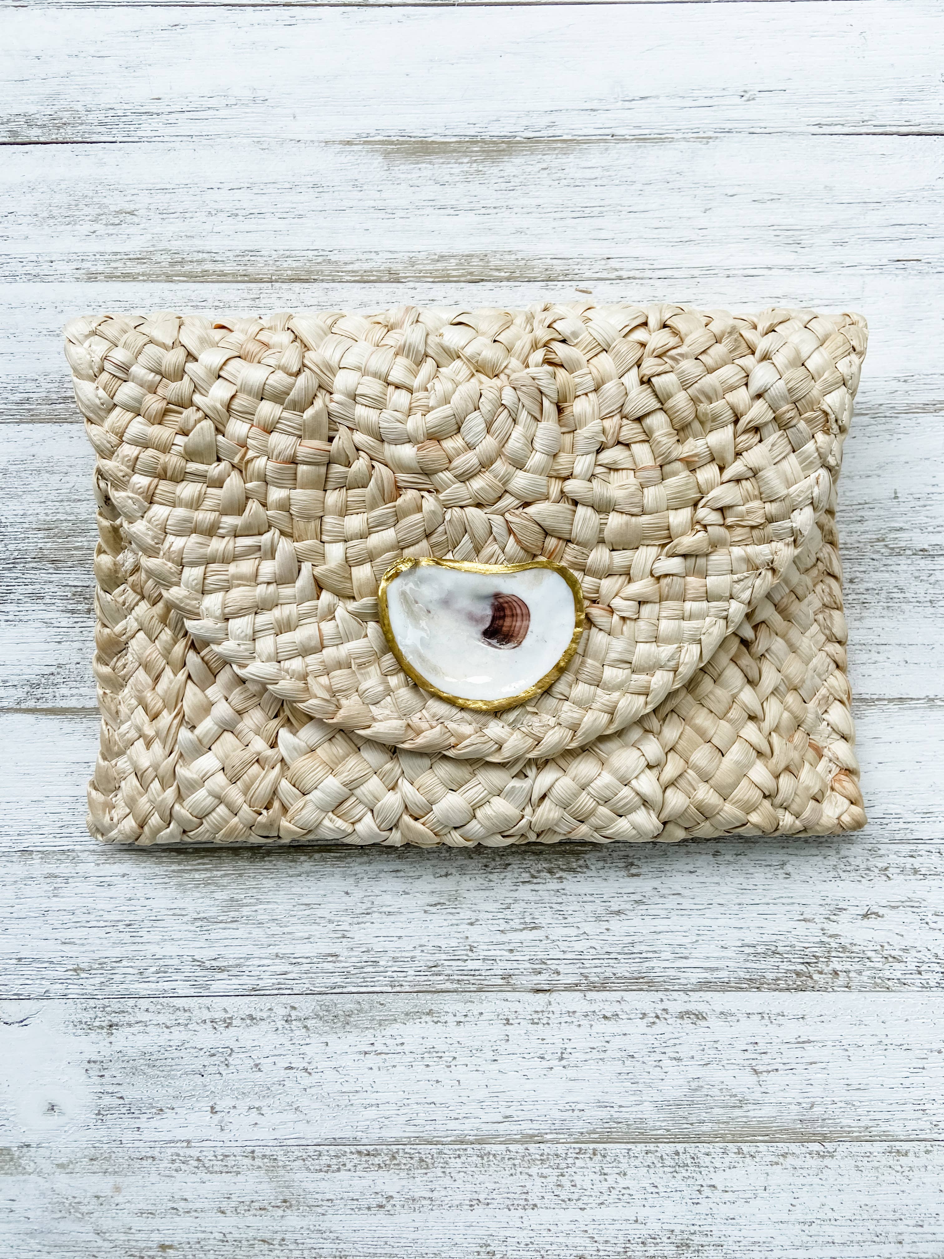 Made on Maidstone - Vente Pochette – femme - Pochette Oyster Shell beige