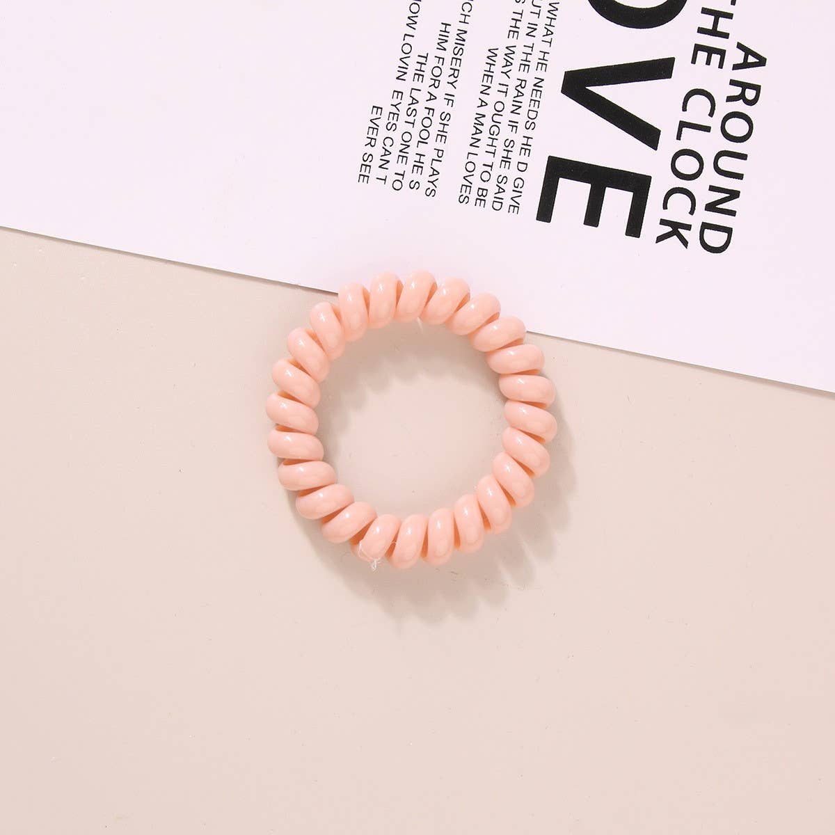 NINEXIS - Wholesale Hair Tie - CWAHA1108_Simple Phone Line Hair Tie  22