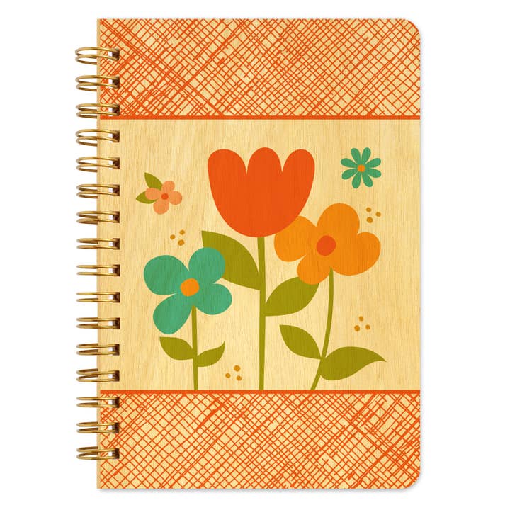 Blommor Trä Anteckningsbok för wholesale av Night Owl Paper Goods