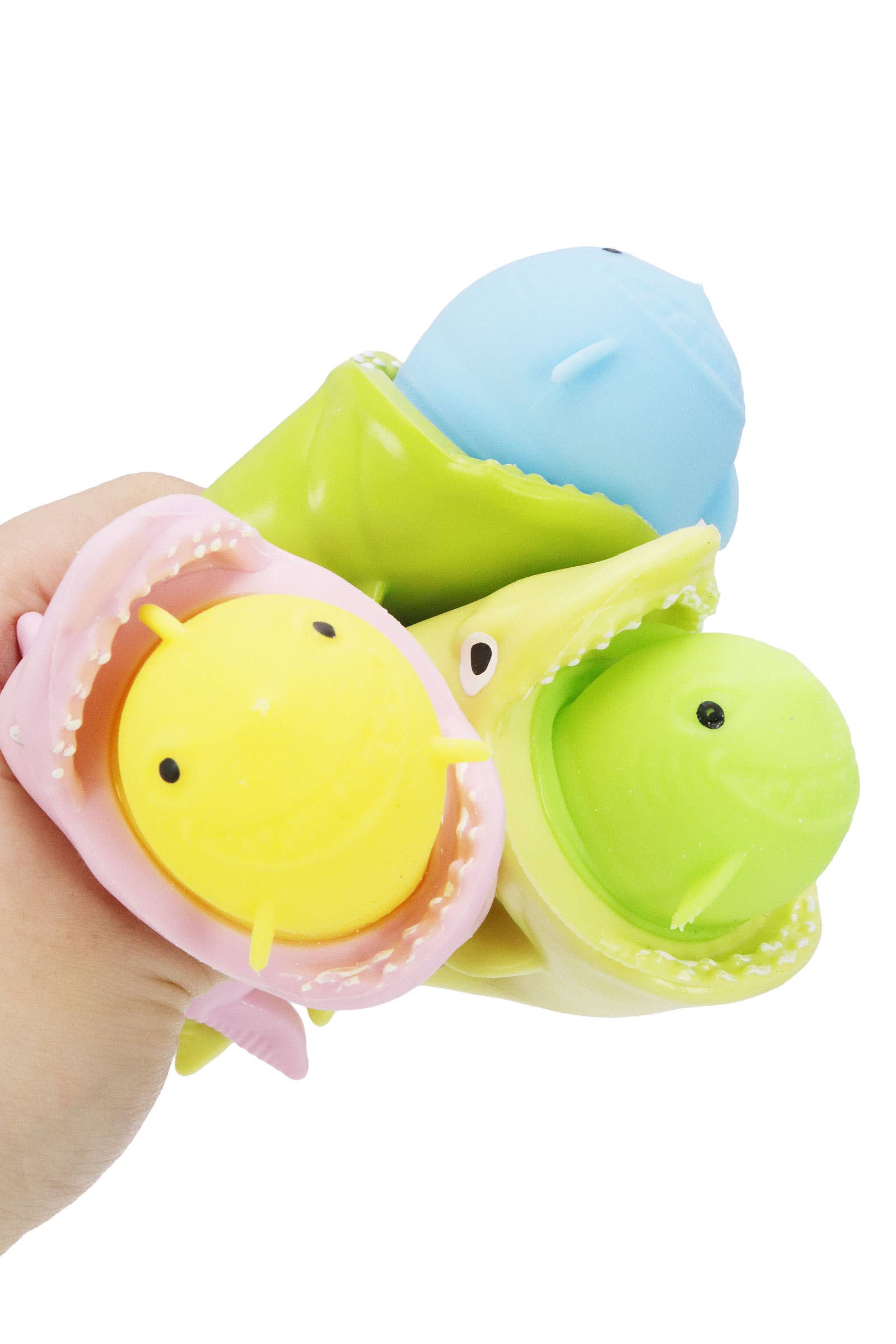 ASSORTED Shark Pop-up Squeeze Stretch Pull Squishy for wholesale on Faire3