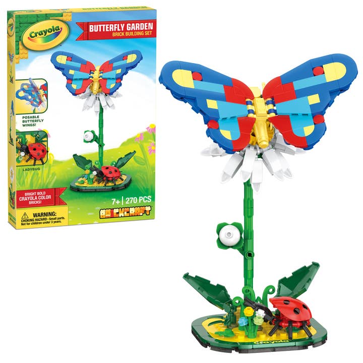 Crayola Butterfly Garden Brick Building Set for wholesale by Brickcraft