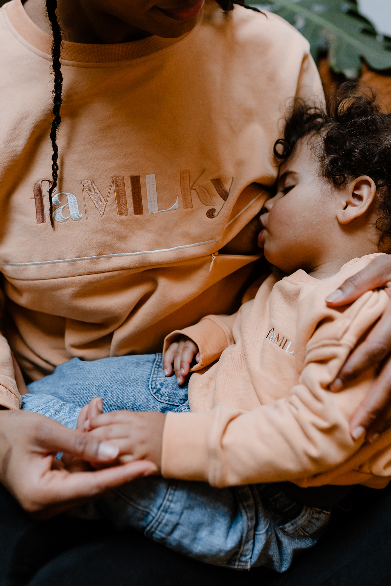 You&Milk - Wholesale Sweatshirt - Women's - faMILKy apricot nursing sweatshirt6