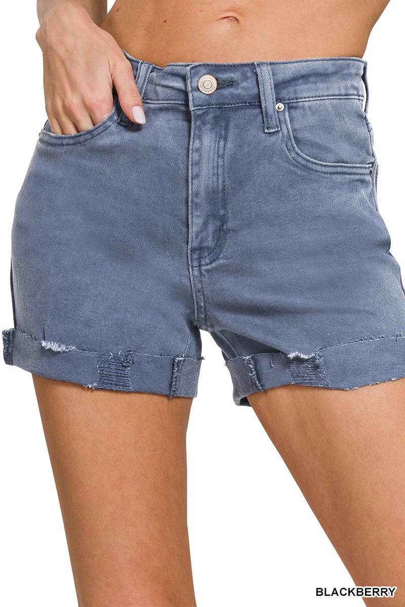 Vanilla Monkey - Wholesale Korte broeken - Dames - Korte broek met 5 zakken en manchetten1