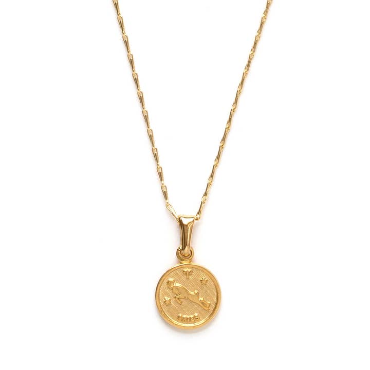 Amano Studio - Wholesale Pendant/Charm Necklace - Tiny Zodiac Medallion- Singles