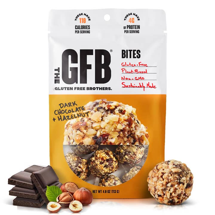 The GFB – wholesale Snack bar – The GFB Dark Chocolate Hazelnut Bites