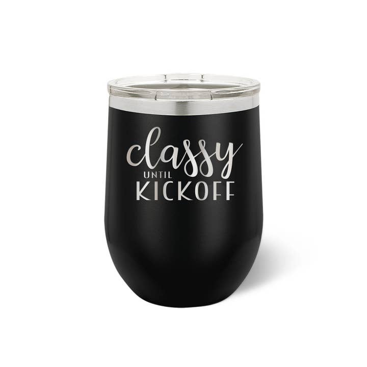 Viv&Lou - Wholesale Insulated Mug/Tumbler - Classy Until Kickoff Tumbler