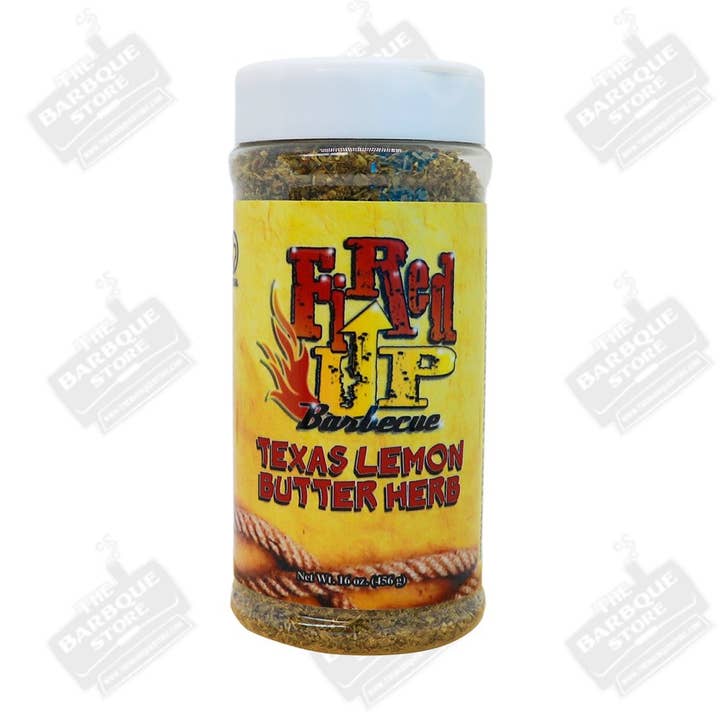 Fired Up Texas Lemon Butter Herb Seasoning for wholesale by Fired Up BBQ
