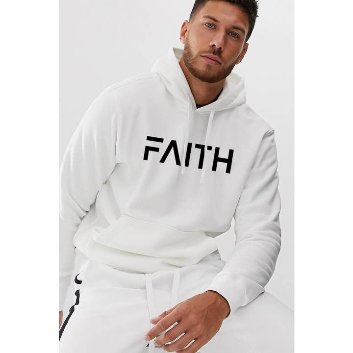 FAITH GRAPHIC MENS HOODIE for wholesale by nobarand