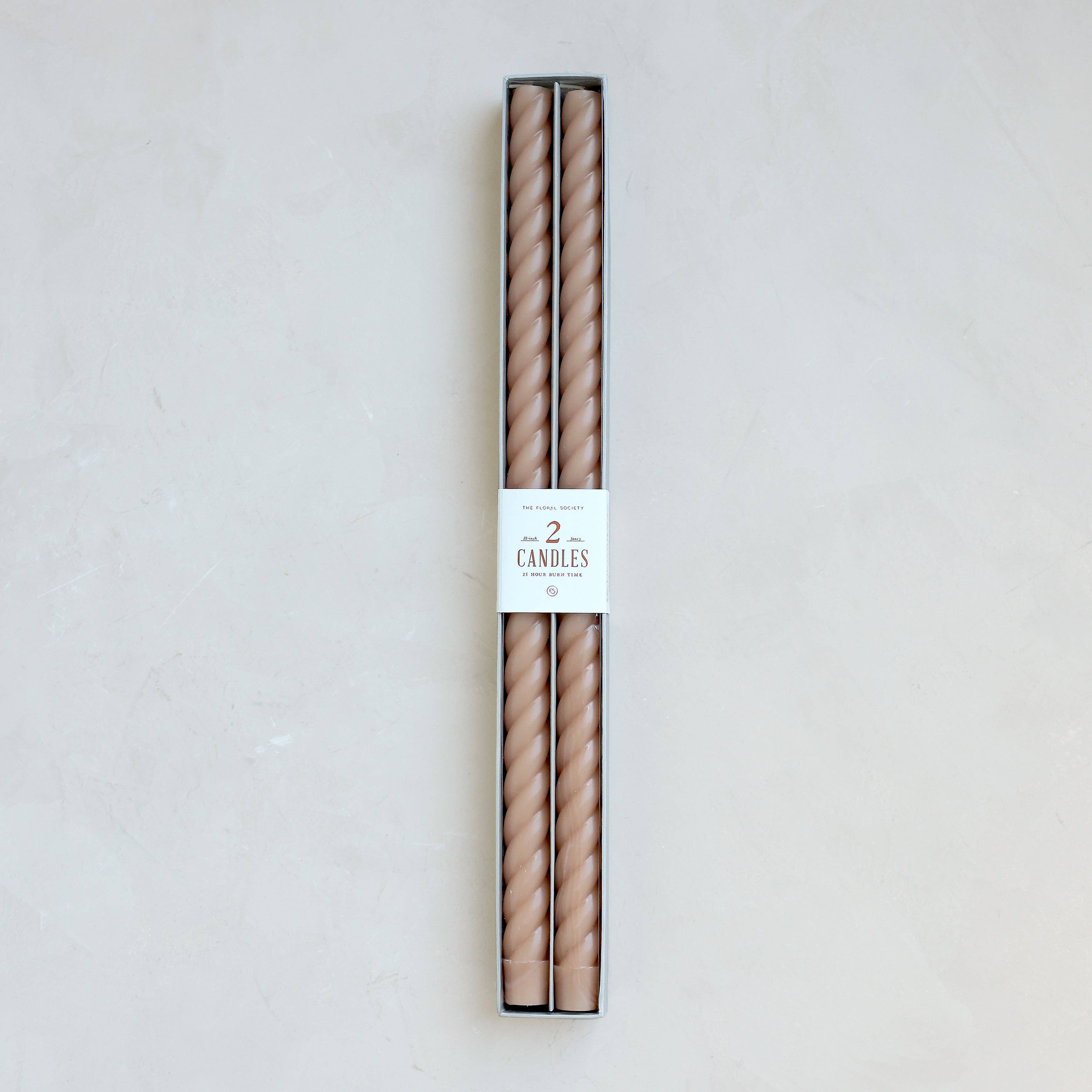 The Floral Society - Vente Bougies/bougeoirs coniques - Bougies coniques fantaisie de 18 pouces2