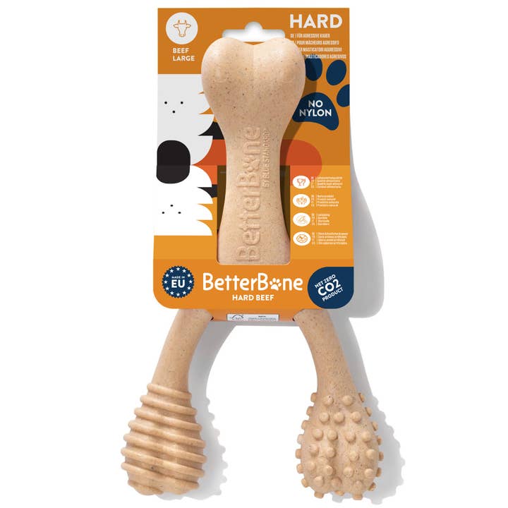BetterBone – Großhandel Haustier-Kauspielzeug – Hund – BetterBone Hunde Kauspielzeug Kauknochen - Large Hard Beef