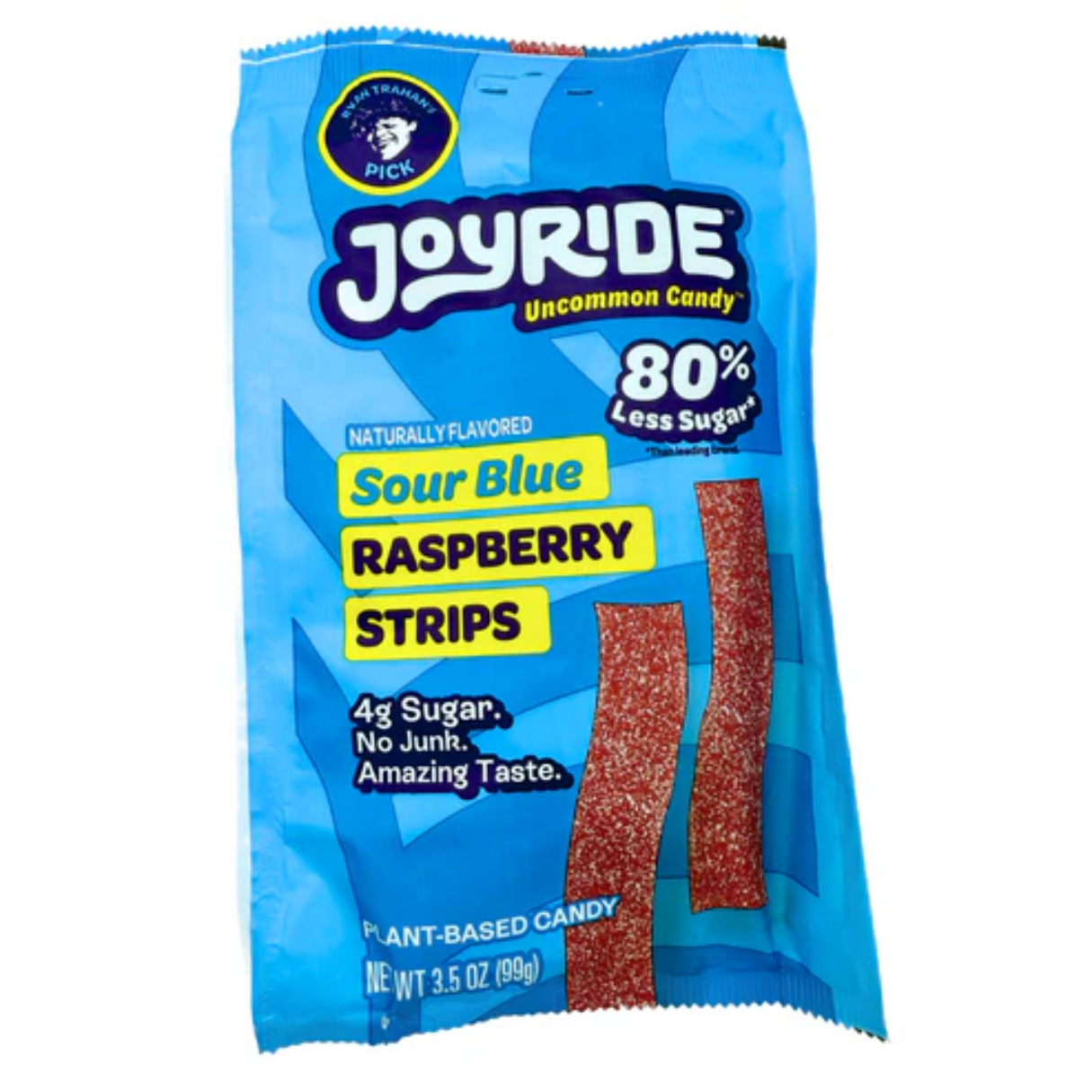 I Got Your Candy - Wholesale Gummy - Joyride Sour Blue Raspberry Candy Strips Box 3.5oz - 10ct0