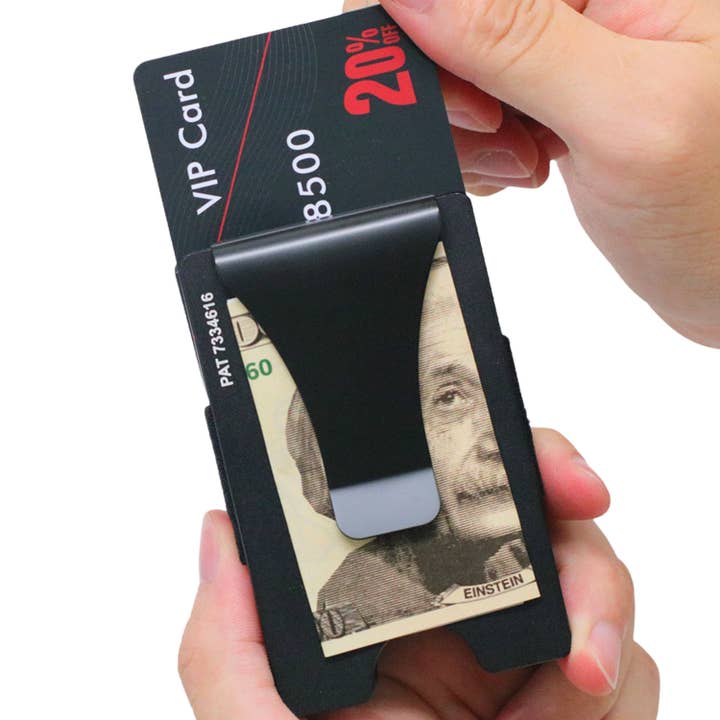 Storus - Wholesale Wallet - Men's - Smart® Wallet Trackable with Air Tag Compartment - Black