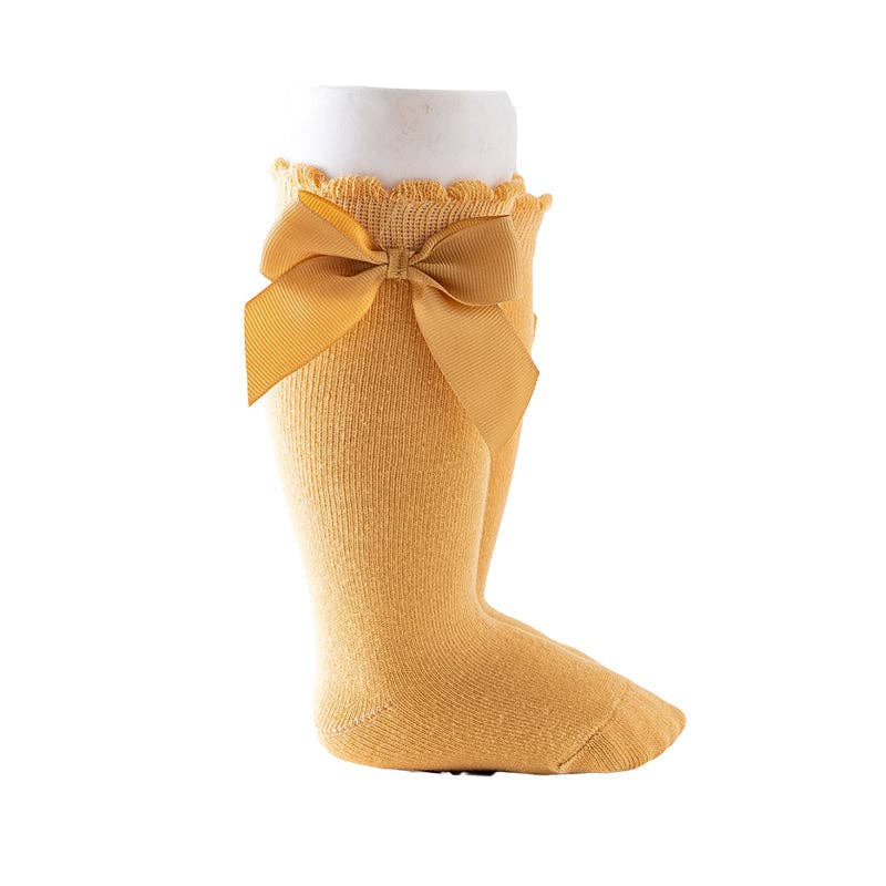 KiddieKickz - Wholesale Socks - Kids - Girls Solid Color Bow Accessories Socks2
