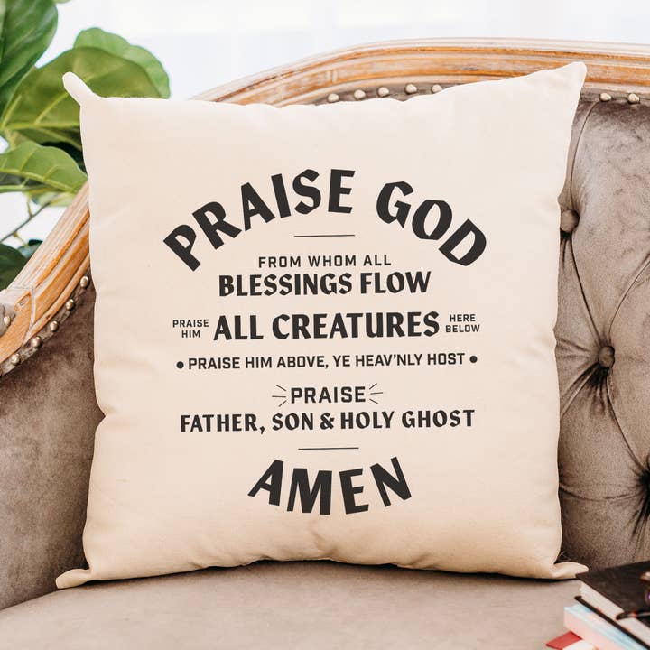 Cuscino Doxology per la vendita all'ingrosso da parte di AbbyKate HOME