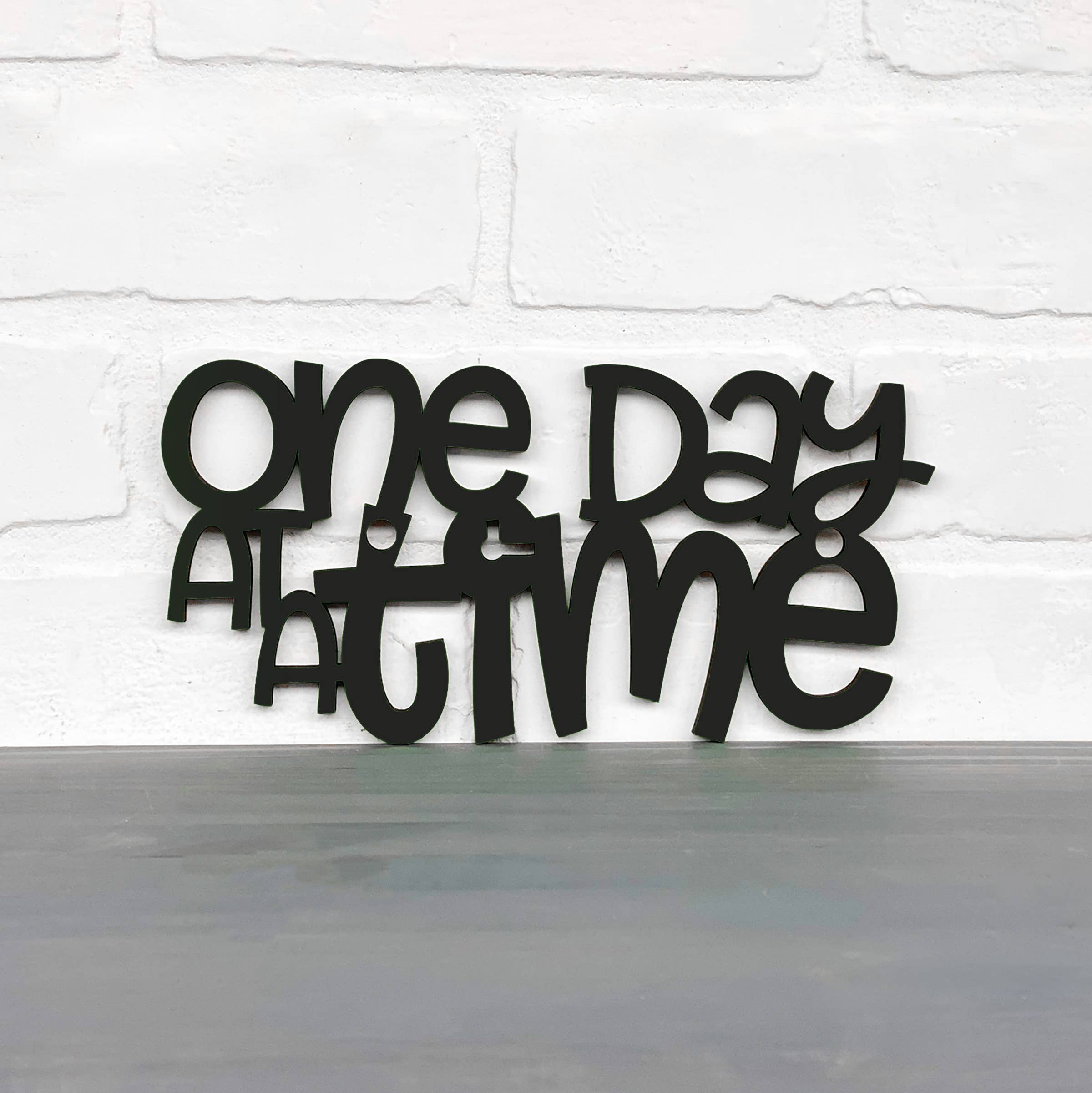 Spunky Fluff - Wholesale Wall Sign - One Day At A Time, Alcohol Recovery Inspirational Wall Art12