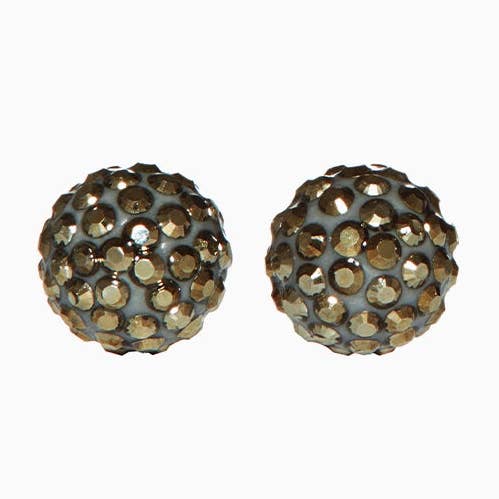 Pyrite Sparkle Ball™ Stud Earrings for wholesale by Hillberg & Berk